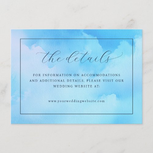 The Details Elegant Blue Cloudy Sky