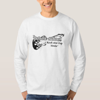 The Detroit School of Rock and Pop White Long T-Shirt