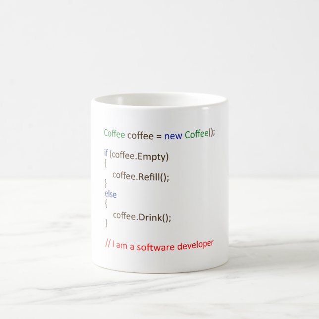 The Developer Coffee Coffee Mug (Center)