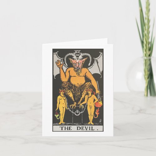 The Devil card _ Rider Waite Smith tarot