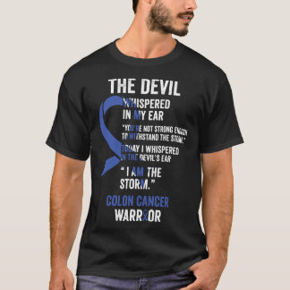 The Devil- Colon Cancer Awareness Support Ribbon T-Shirt