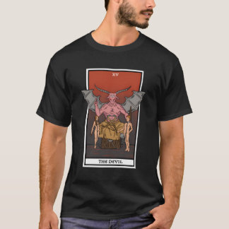 The Devil Gothic Tarot Card Reading Fortune Tellin T-Shirt