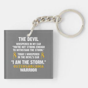 The Devil I Am The Storm Warrior T-Shirt Keychain