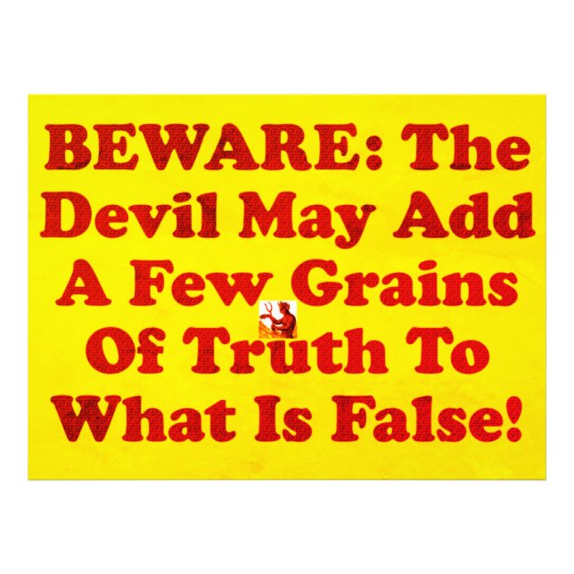 The Devil Is A Liar! Photo Print (Front)