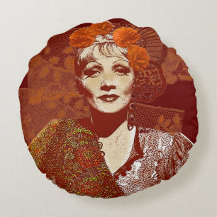 The Devil is a Woman Round Pillow