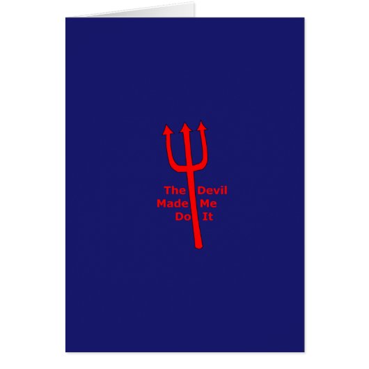 The Devil Made Me Do It Cards (Front)