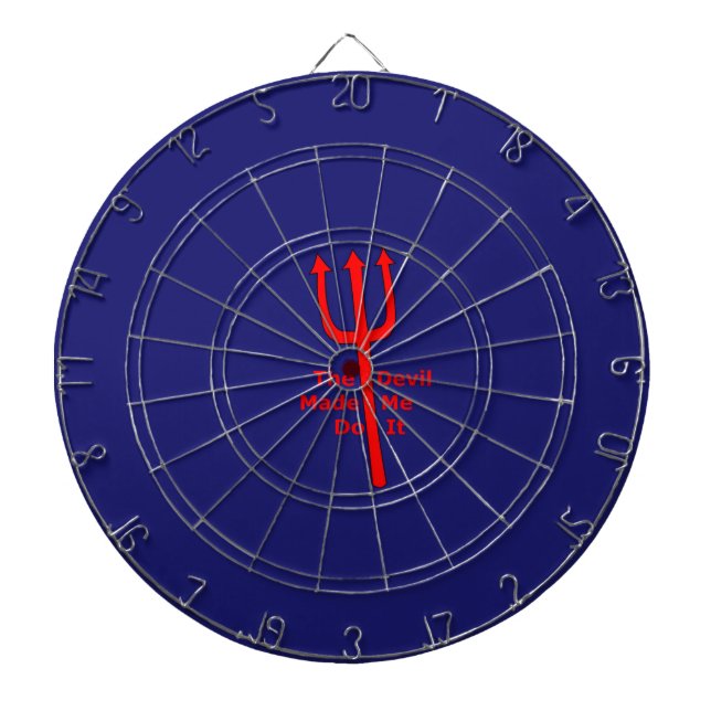 The Devil Made Me Do It Dartboard (Front)