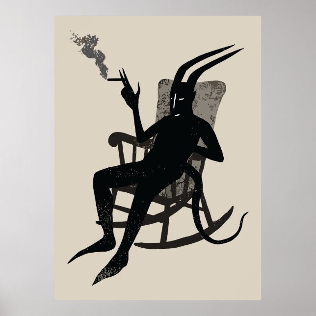 The Devil’s Break – Dark Humor Wall Art (Front)