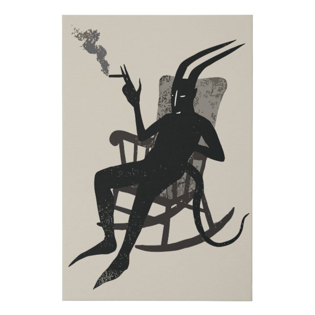 The Devil’s Break – Dark Humor Wall Art (Front)