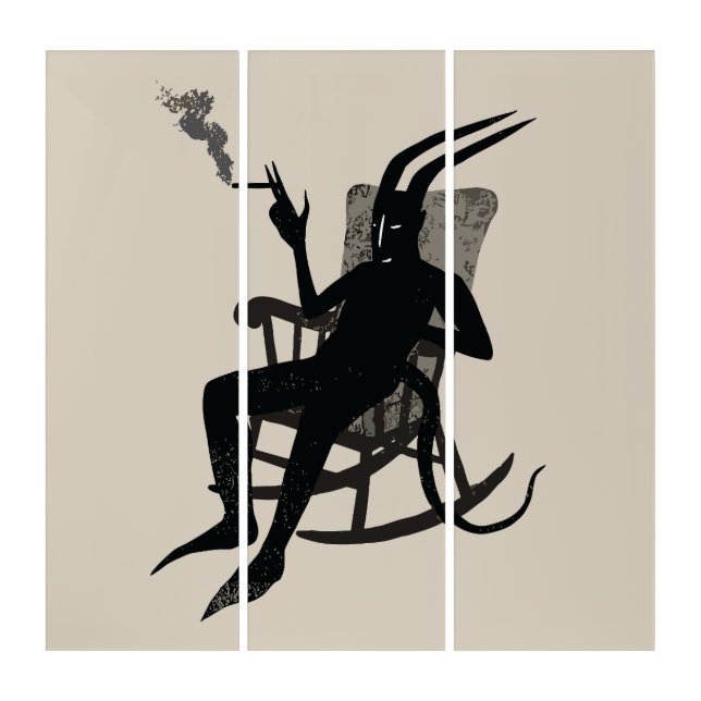 The Devil’s Break – Dark Humor Wall Art (Front)