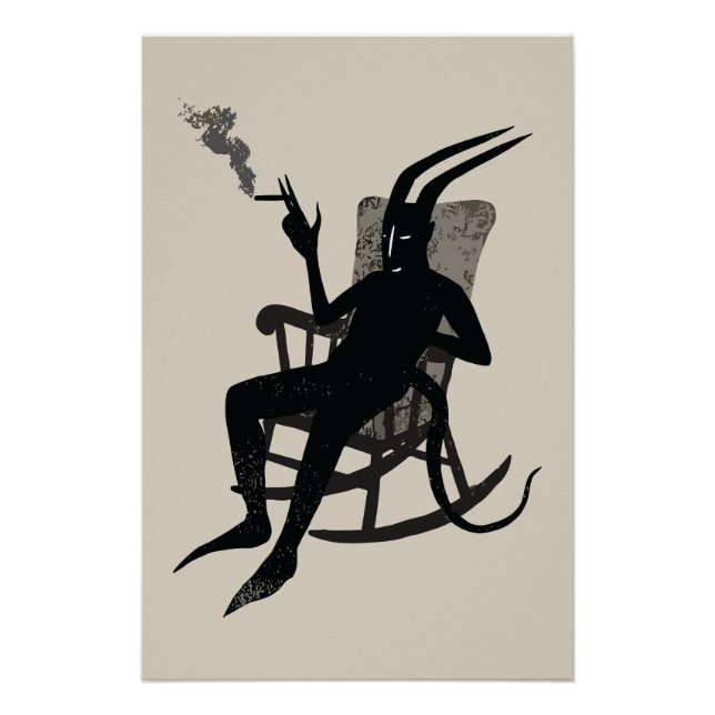 The Devil’s Break – Dark Humor Wall Art (Front)