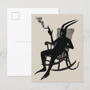 The Devil’s Break – Dark Humor Wall Art Postcard