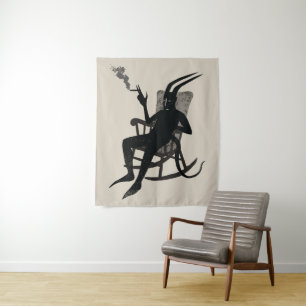 The Devil’s Break – Dark Humor Wall Art Tapestry