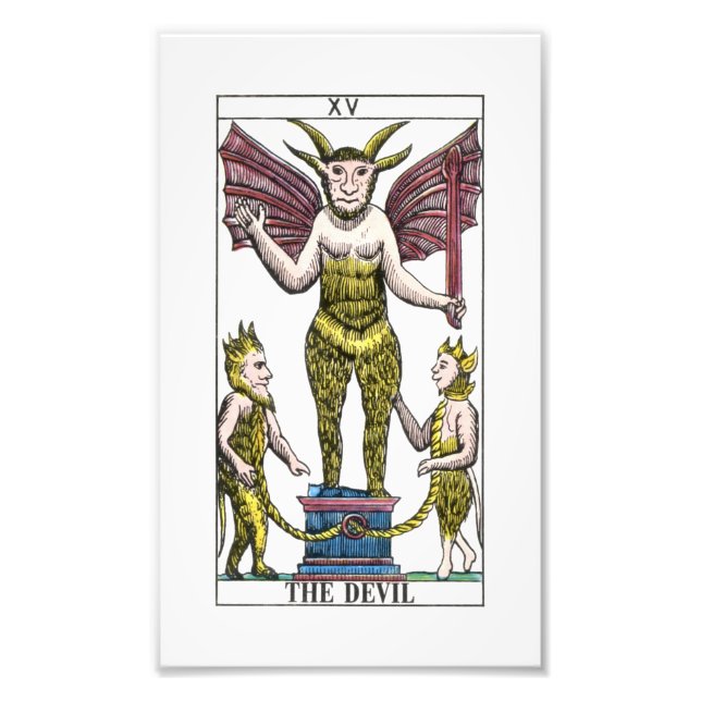 The Devil Tarot Card Photo Print (Front)