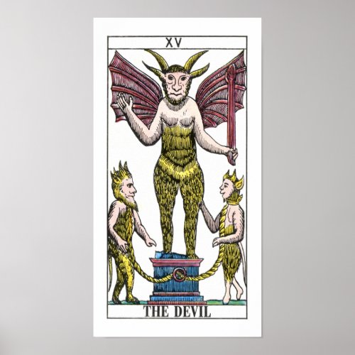 The Devil Tarot Card Poster