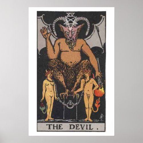 The Devil Tarot Card Poster