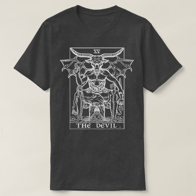 The Devil Tarot Card  T-Shirt (Design Front)