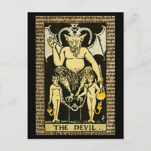 The Devil Tarot Postcard