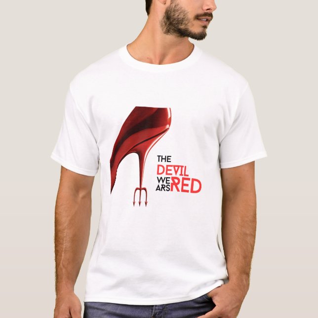 The Devil Wears Red Unisex T-Shirt (Front)