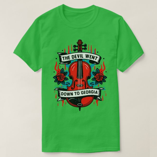 The Devil Went Down To Georgia TShirt 1 (Design Front)