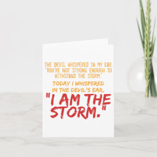The Devil Whispered In My Ear Devil Quote  Card