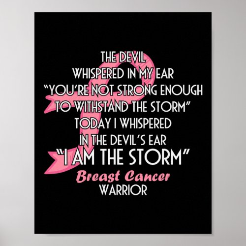 The Devil Whispered in My Ear I Am the Storm _ Bre Poster