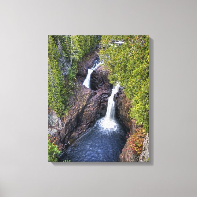 The Devil's Kettle Waterfall Canvas Print (Front)