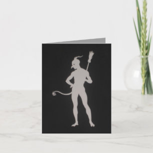 The Devil's Pose Greeting & Note Card