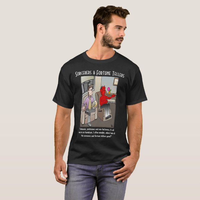 The Devil's Psychiatrist Men's Black T-Shirt (Front Full)