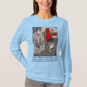 The Devil's Psychiatrist Women's Blue T-Shirt