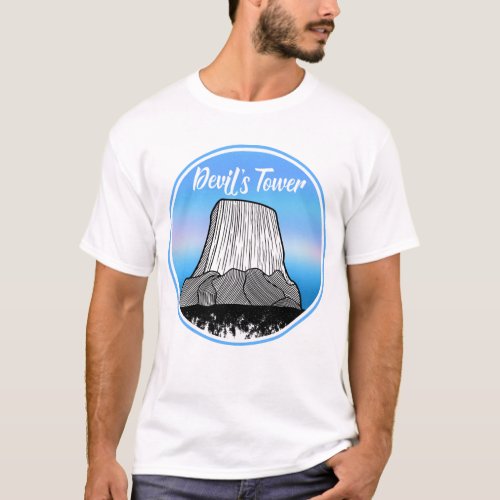 The Devils Tower national Monument T_Shirt