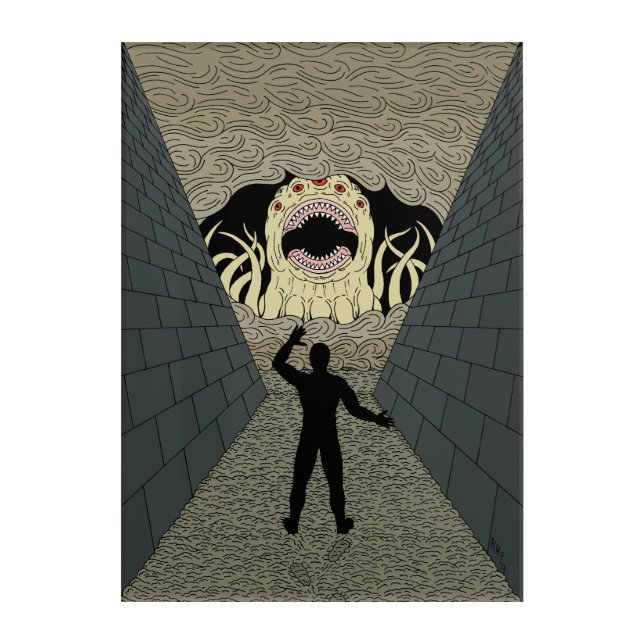 The Devourer Cometh Weird Horror Art Acrylic Print (Front)