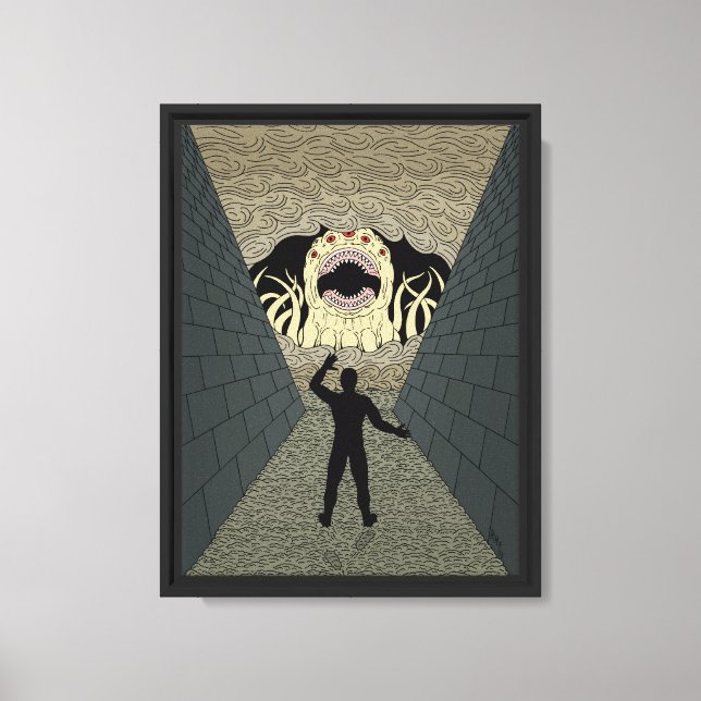 The Devourer Cometh Weird Horror Art Canvas Print (Front)