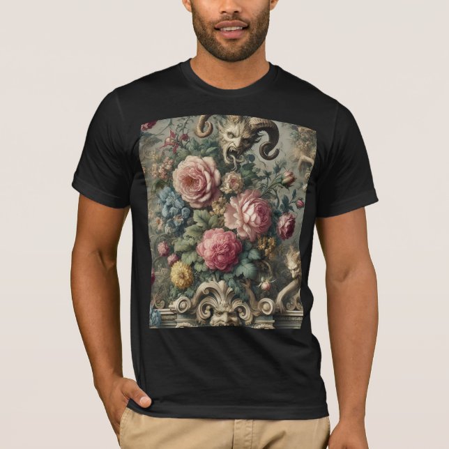 The Devourer of Bloom & Bone – Gothic Wearable Art T-Shirt (Front)