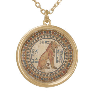 The Devouring Heat: Sekhmet Lioness Gold Plated Necklace