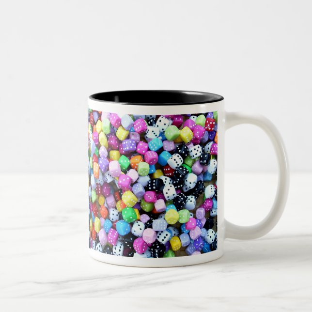 The dice are cast. Two-Tone coffee mug (Right)