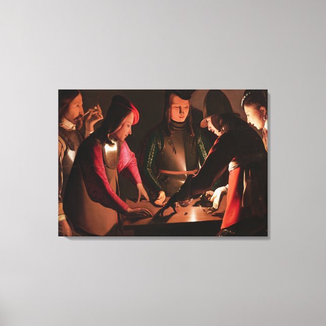 The Dice Players Canvas Print (Front)