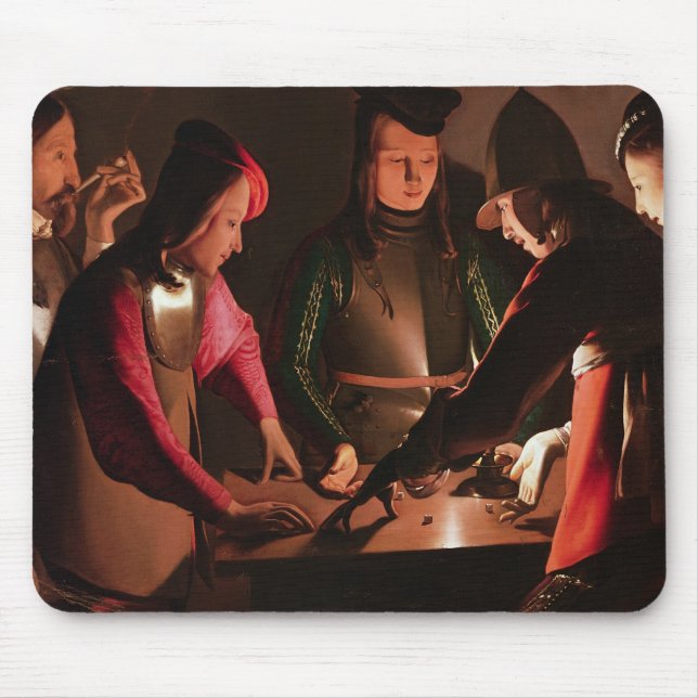 The Dice Players Mouse Pad (Front)