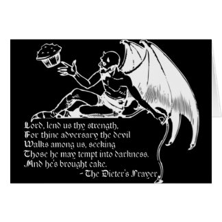 The Dieter's Prayer (white) Cards