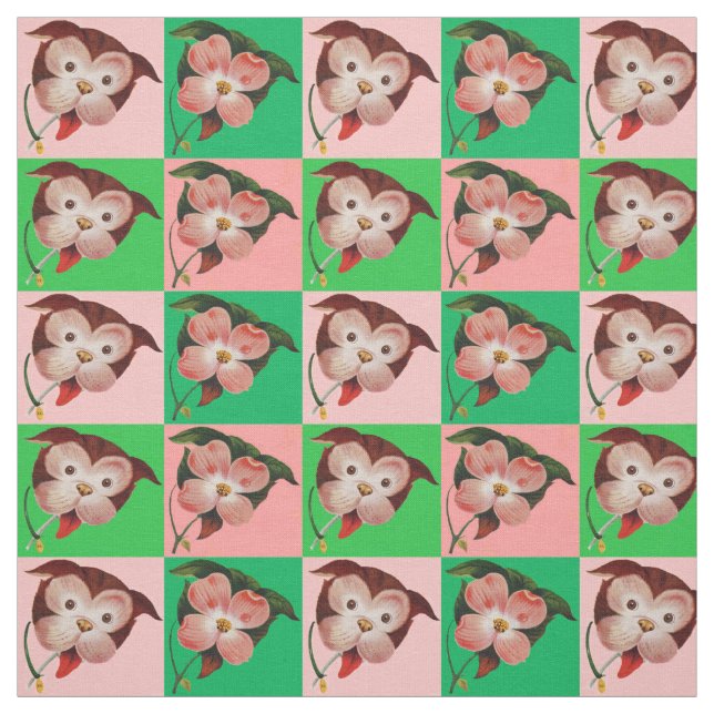 the difference between dog and dogwood print fabric (Swatch)