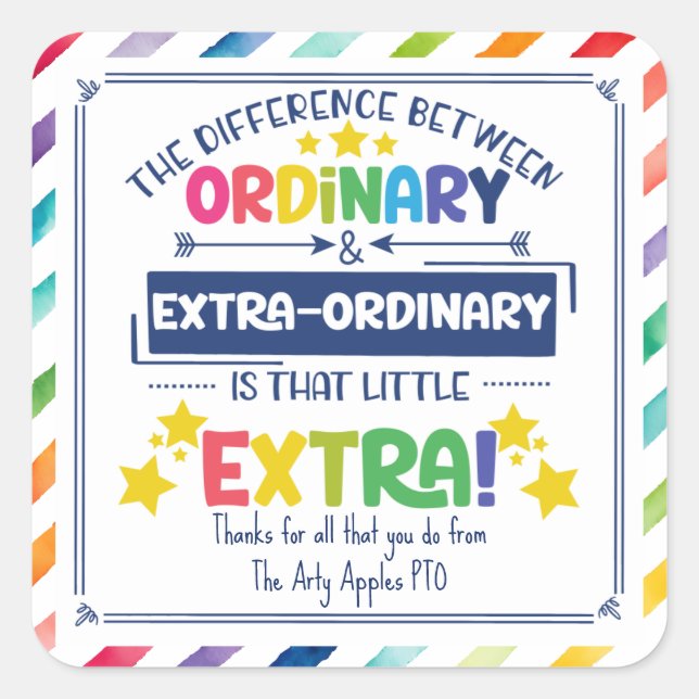 the difference between ordinary sticker (Front)