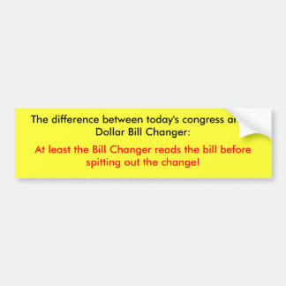 The difference bumper sticker