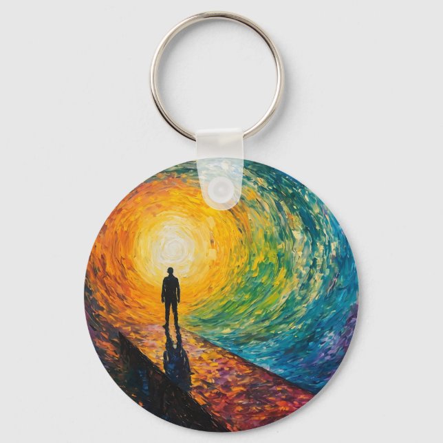 The Dimension's Edge Keychain (Front)