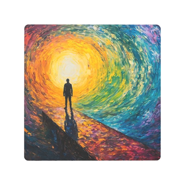 The Dimension's Edge Metal Print (Front)