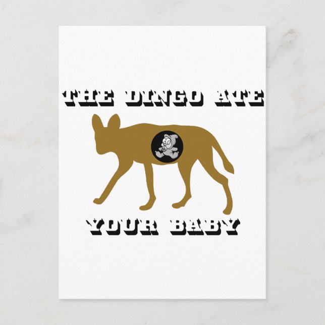 The Dingo Ate Your Baby Postcard (Front)