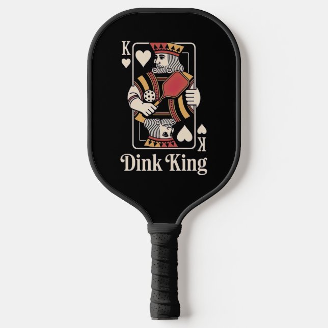 The Dink King - Funny Pickleball Paddle (Front)