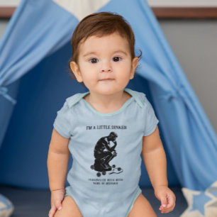 The Dinker Thinker Personalized Funny Pickleball Baby Bodysuit