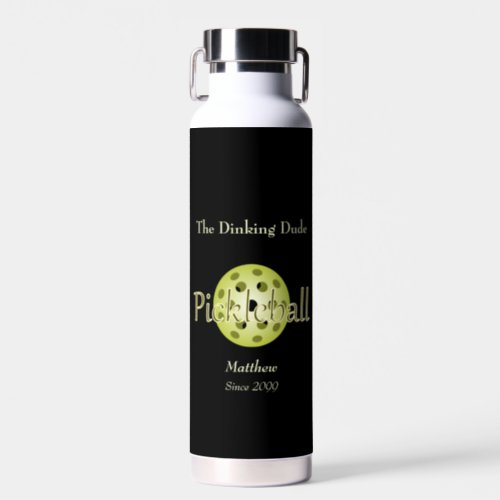 The Dinking Dude Duo Pickleball Ball Water Bottle