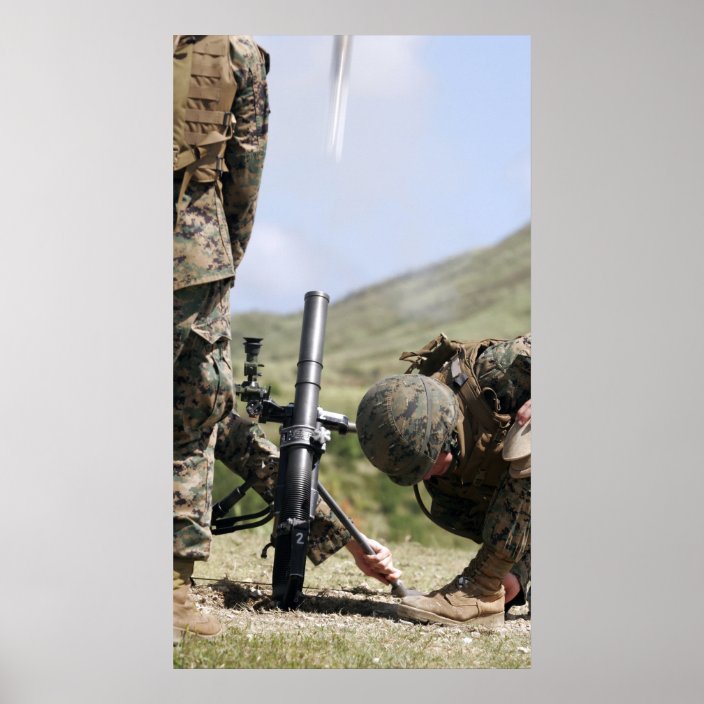 The direct-lay method of firing mortars poster | Zazzle.com