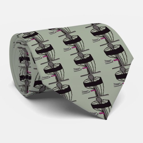The disc golf all over mens neck tie